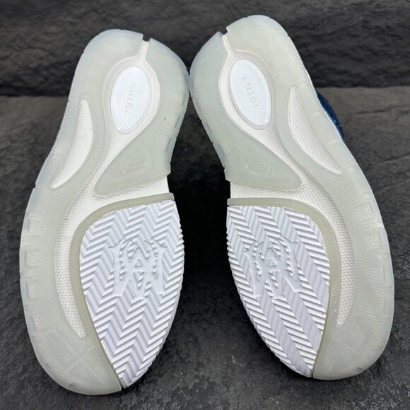 Amiri Crystal-Embellished Leather Sneakers - Picture 14 of 16